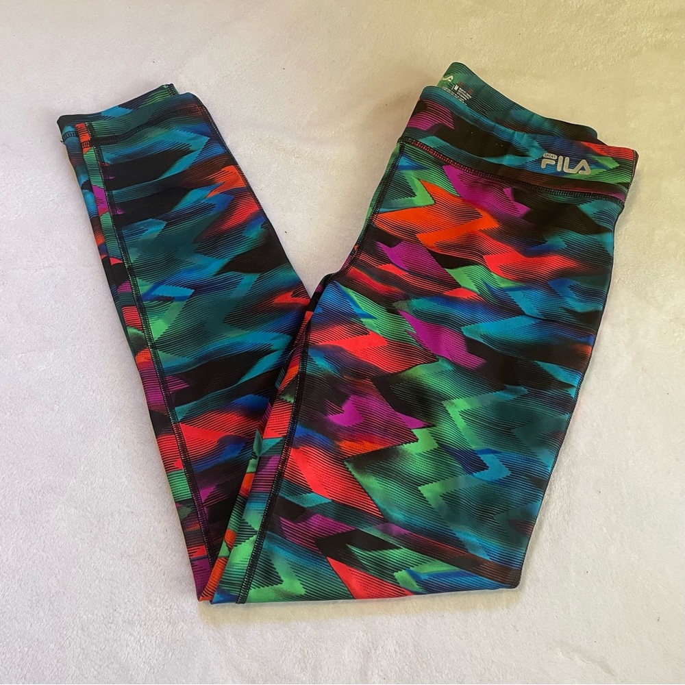 Fila Colorful Patterned Running Leggings